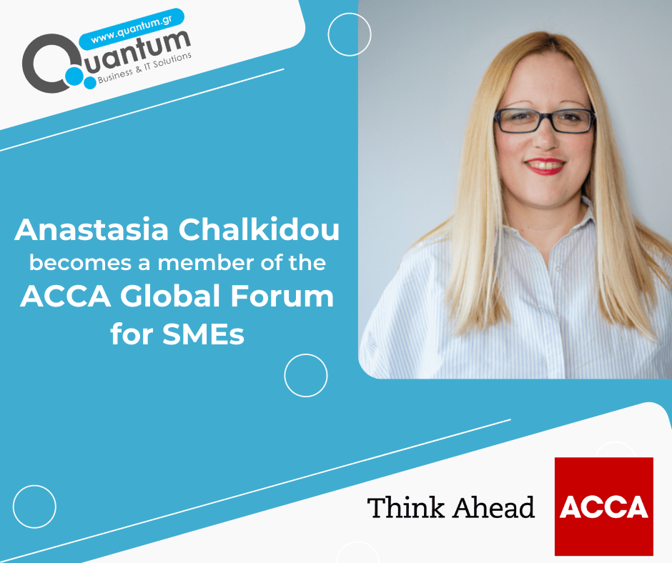 Quantum’s co-founder Anastasia Chalkidou is appointed as a member of the ACCA Global Forum for SMEs!