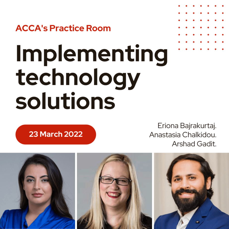 Upcoming ACCA’s Practice Room session. Join 