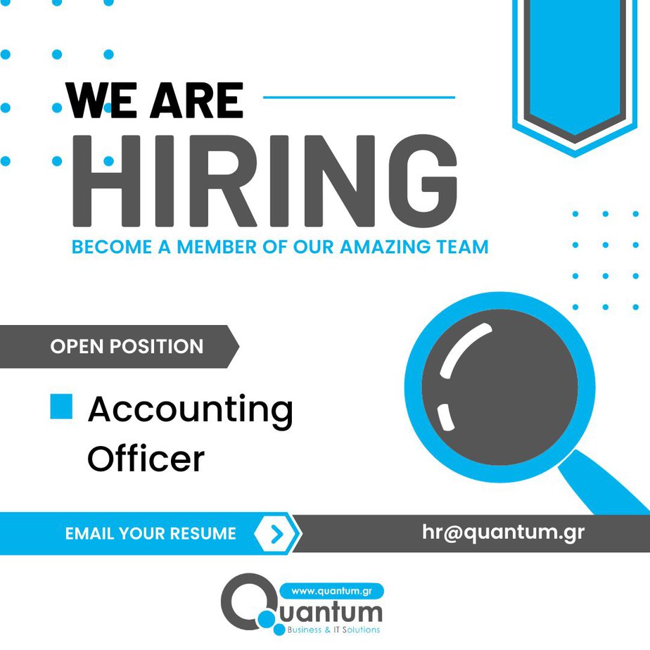 Quantum BITS is looking for a new Accounting Officer!